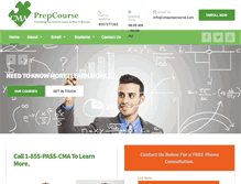 Tablet Screenshot of cmaprepcourse.com